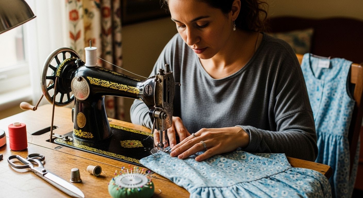 Процесс пошива одежды в швейном цеху Профессиональный пошив одежды на производстве
