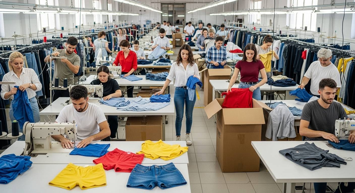 Сезонные пики на швейной фабрике