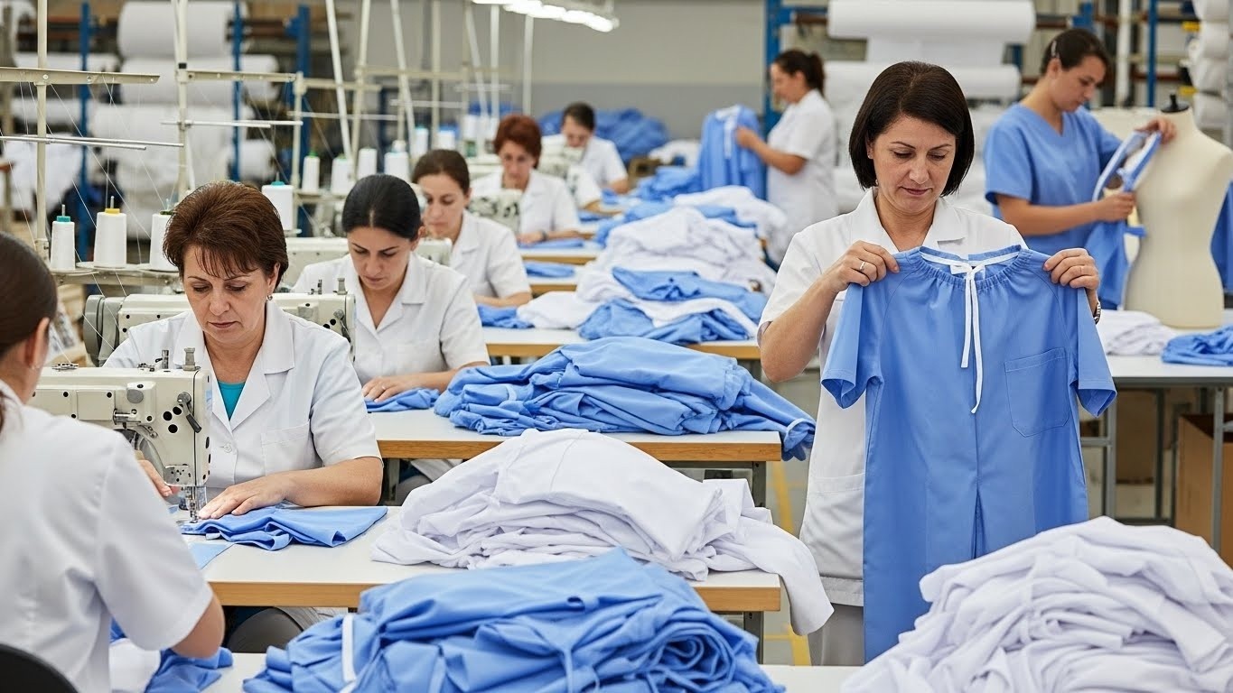 Швейное производство спецодежды для медицины