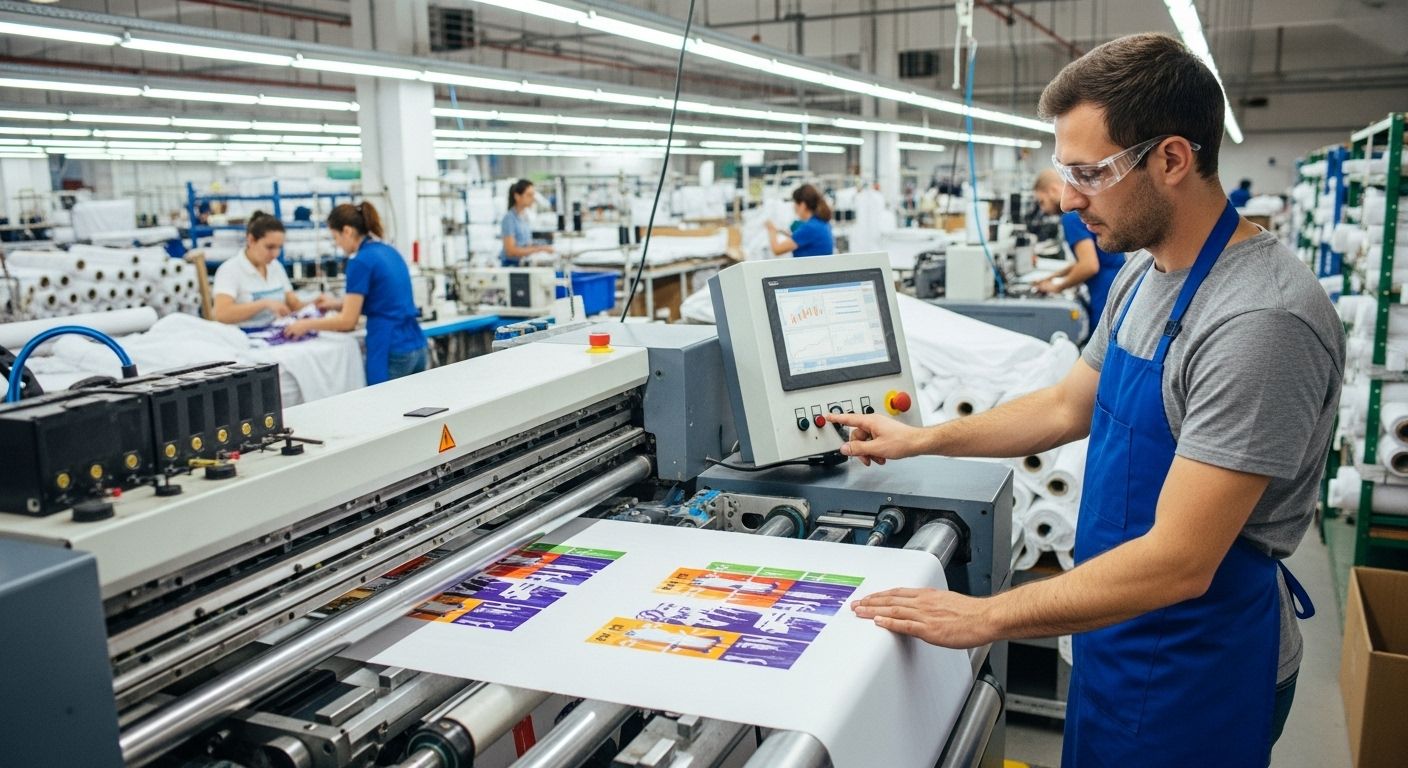 Принтер на швейном производстве