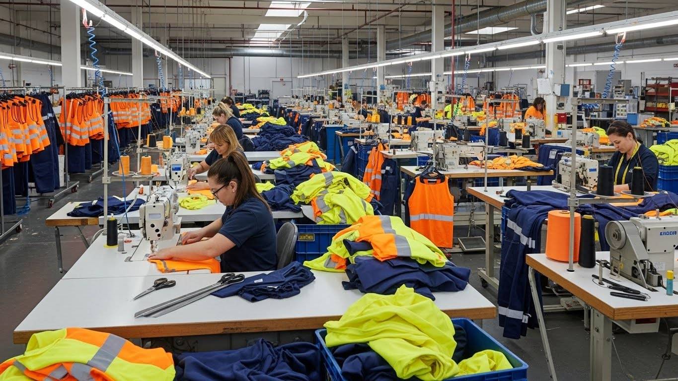 Швейная фабрика по пошиву рабочей одежды для строителей