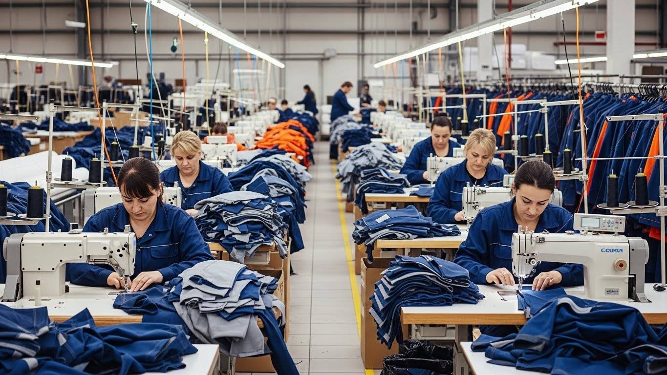 Швейное производство рабочей одежды для промышленных предприятий