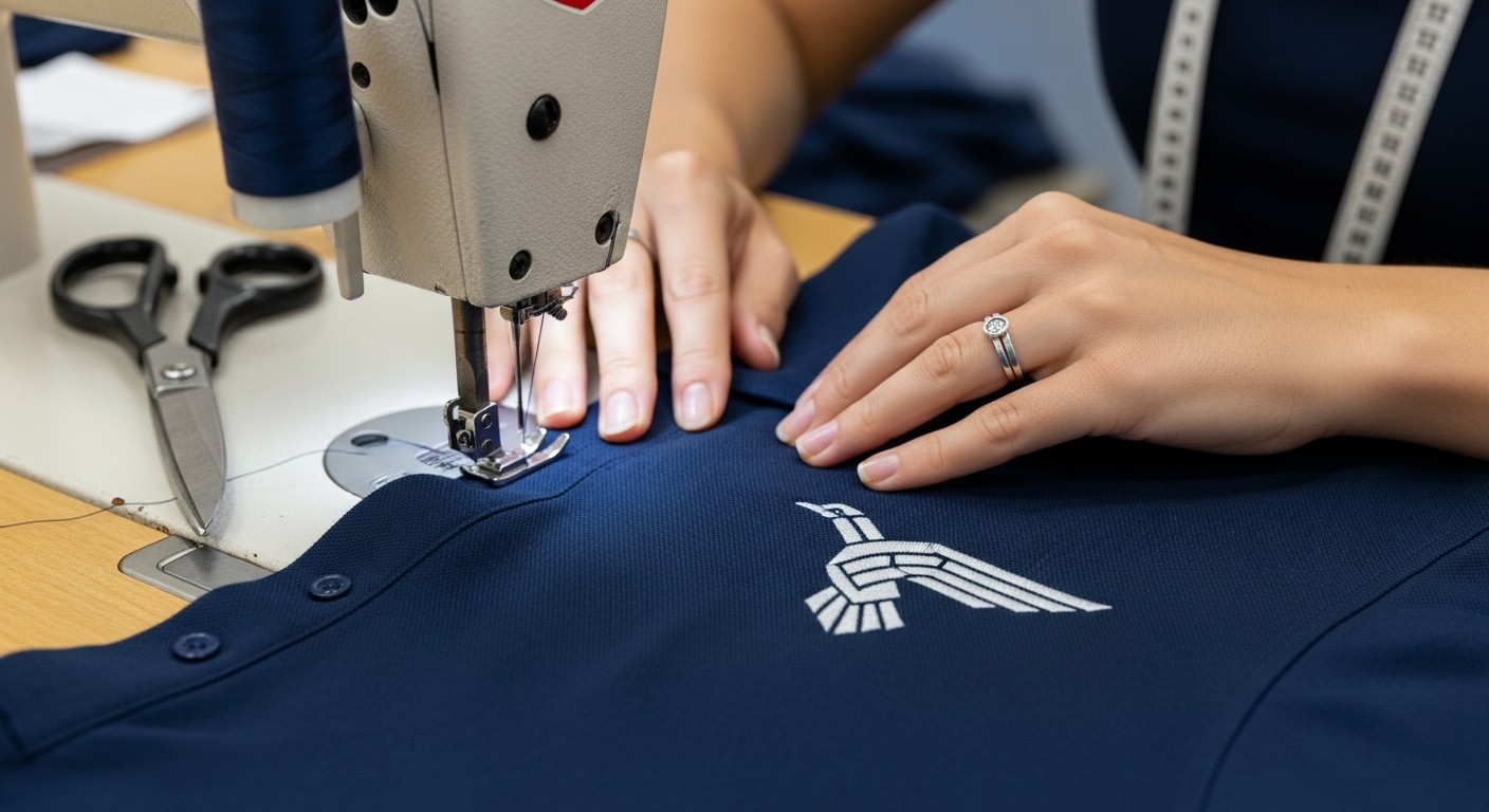 Пошив одежды для корпоративных задач с логотипом компании