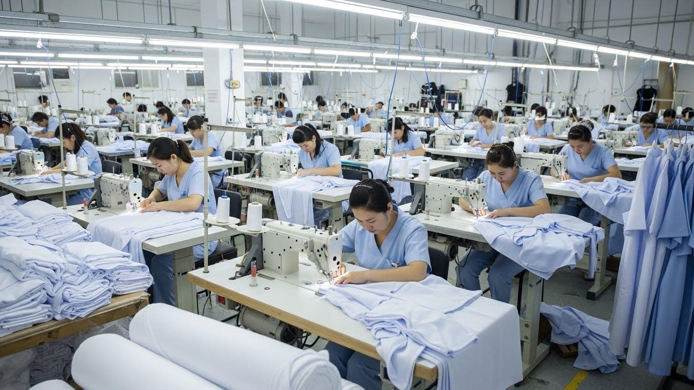 Швейная фабрика по пошиву медицинской одежды для медсестер