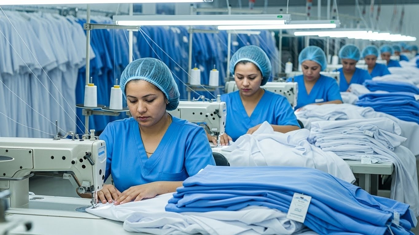 Медицинская одежда с антимикробной обработкой