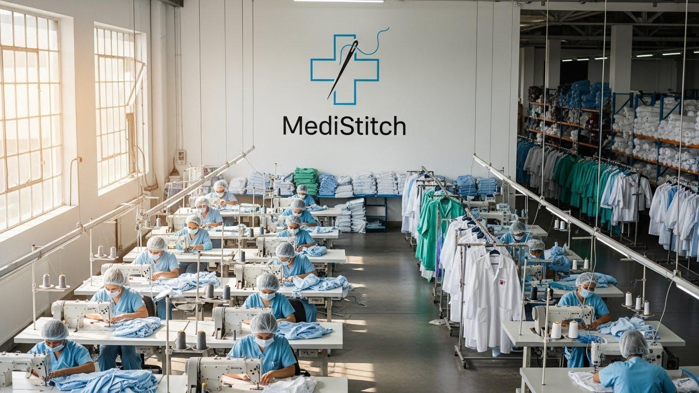 Швейная фабрика по пошиву медицинской одежды с логотипом