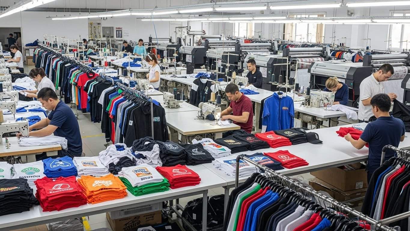 Швейная фабрика по пошиву рекламной одежды для промоакций