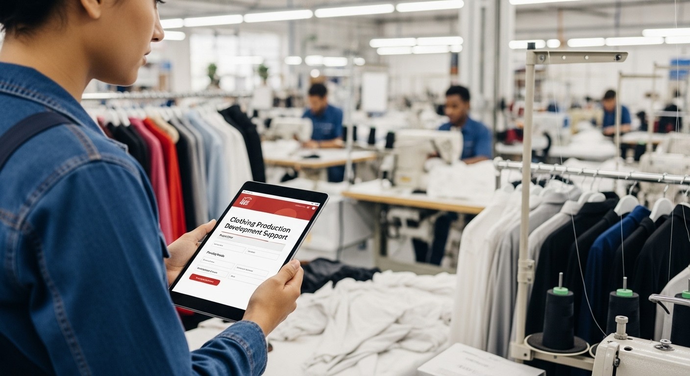 Поддержка для развития швейного производства