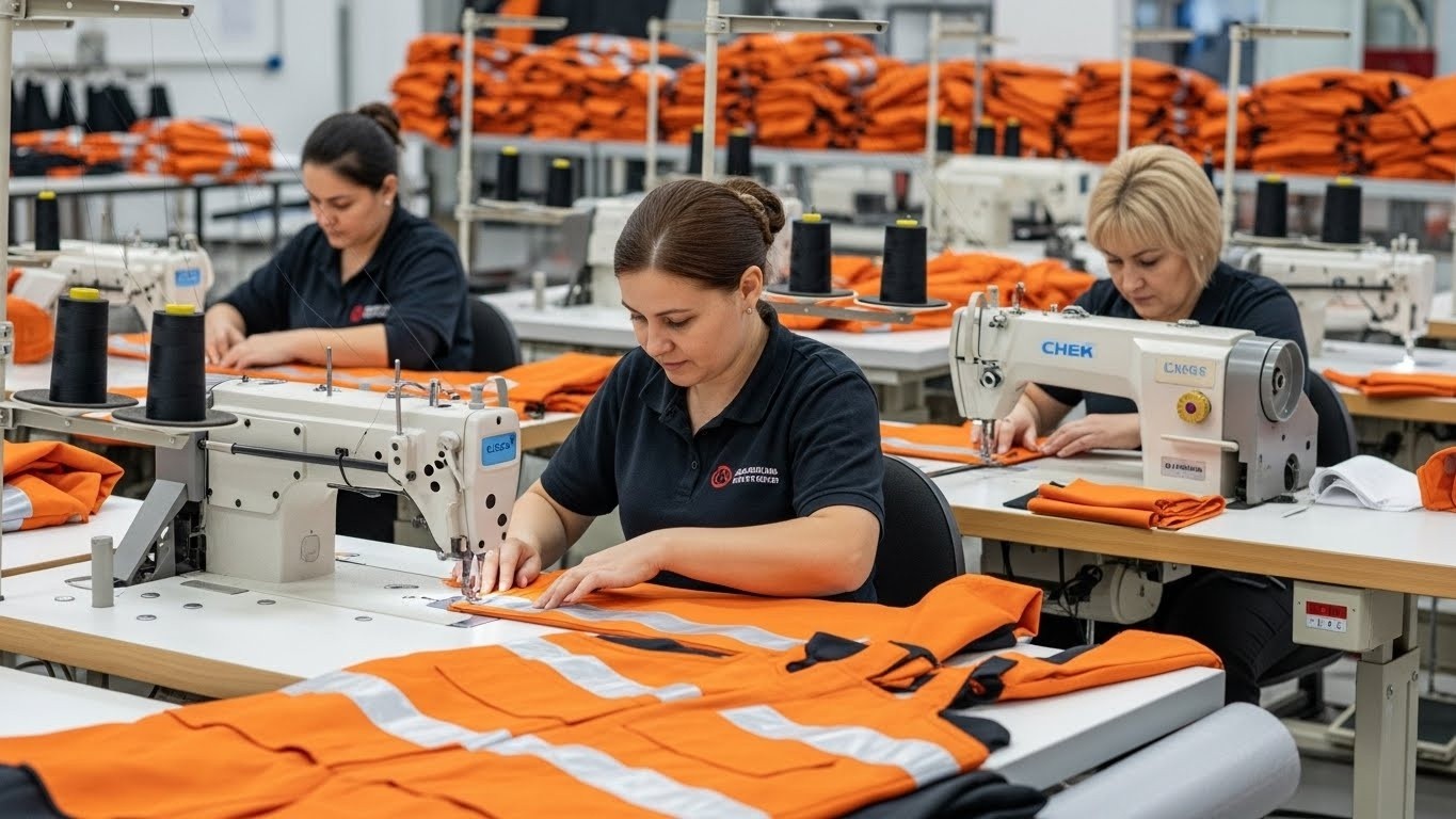 Швейное производство защитной одежды для электробезопасности