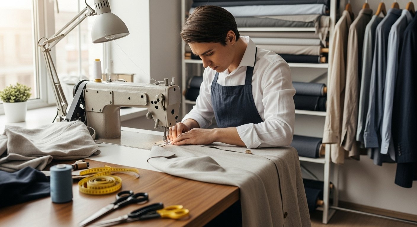 Деловая льняная одежда для мужчин и женщин