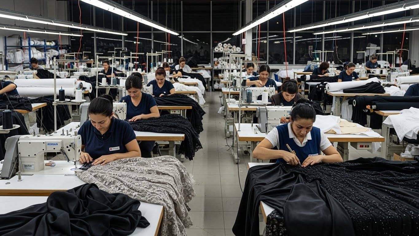 Швейное производство вечерней одежды