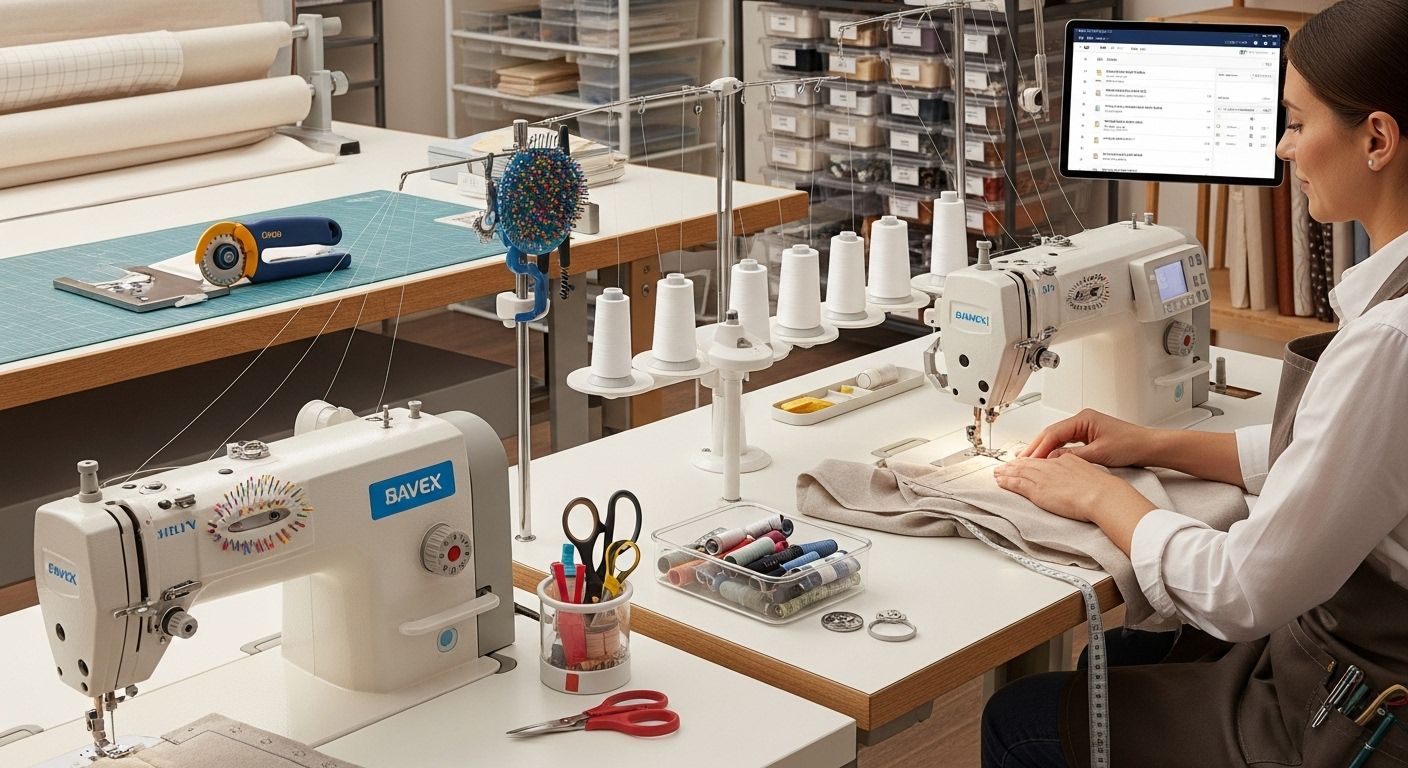 Швейное оборудование на фабрике