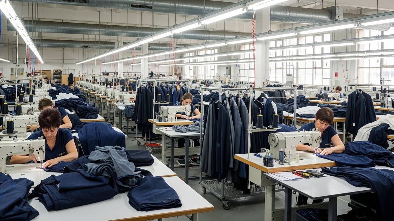 Швейная фабрика по пошиву деловой одежды для мужчин