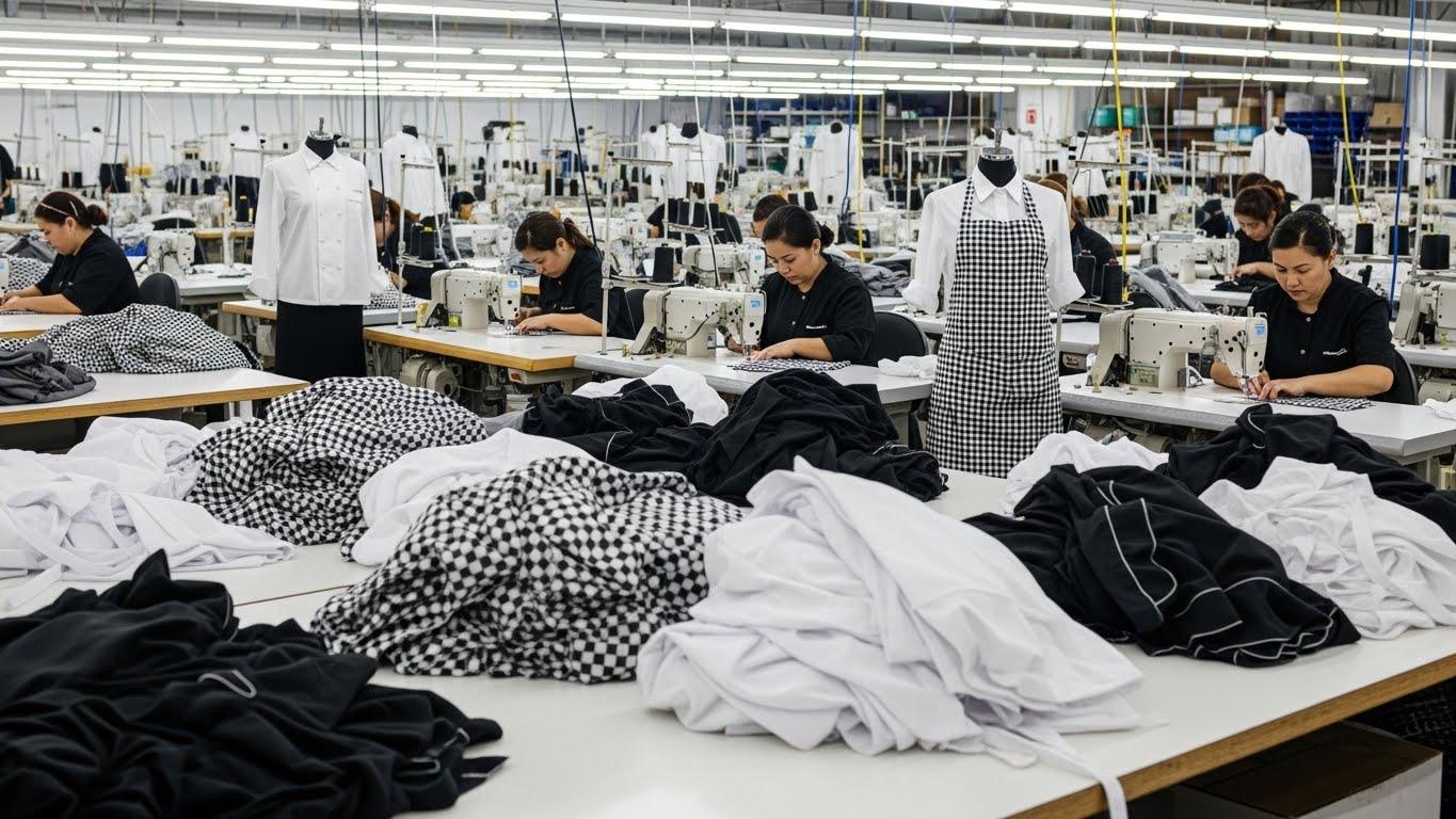 Швейное производство униформы для ресторанов