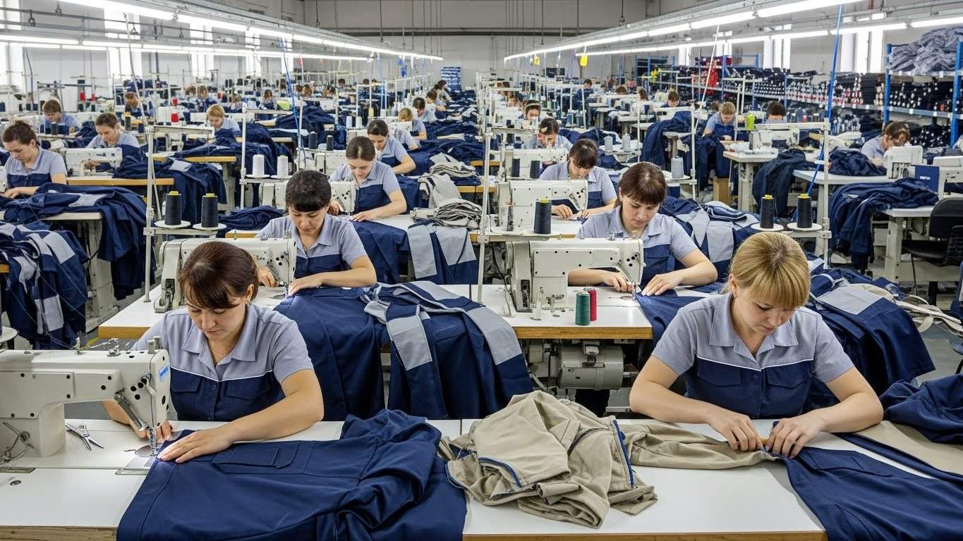 Швейное производство униформы для промышленных предприятий