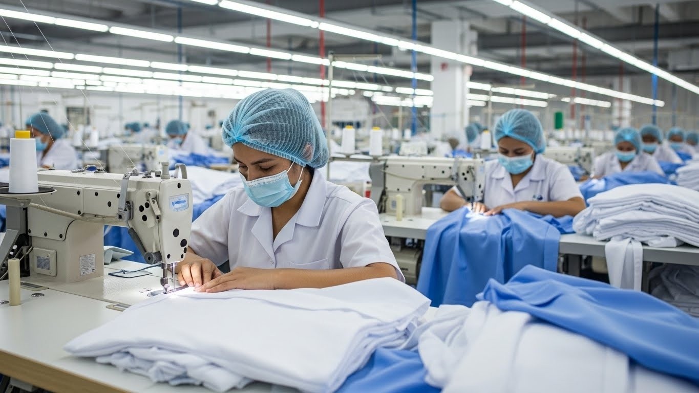 Швейное производство медицинской одежды