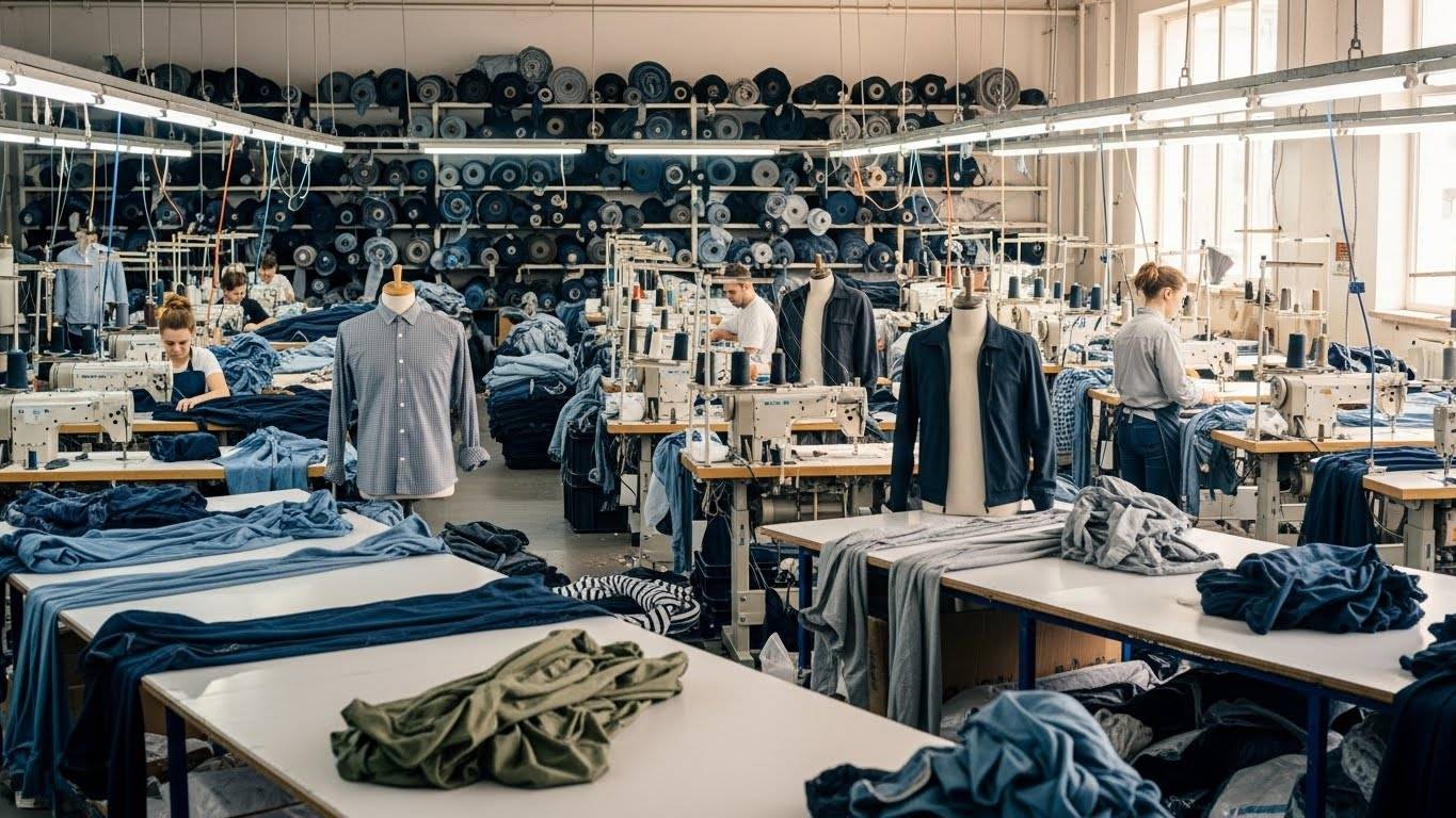 Швейная фабрика по пошиву повседневной одежды для мужчин