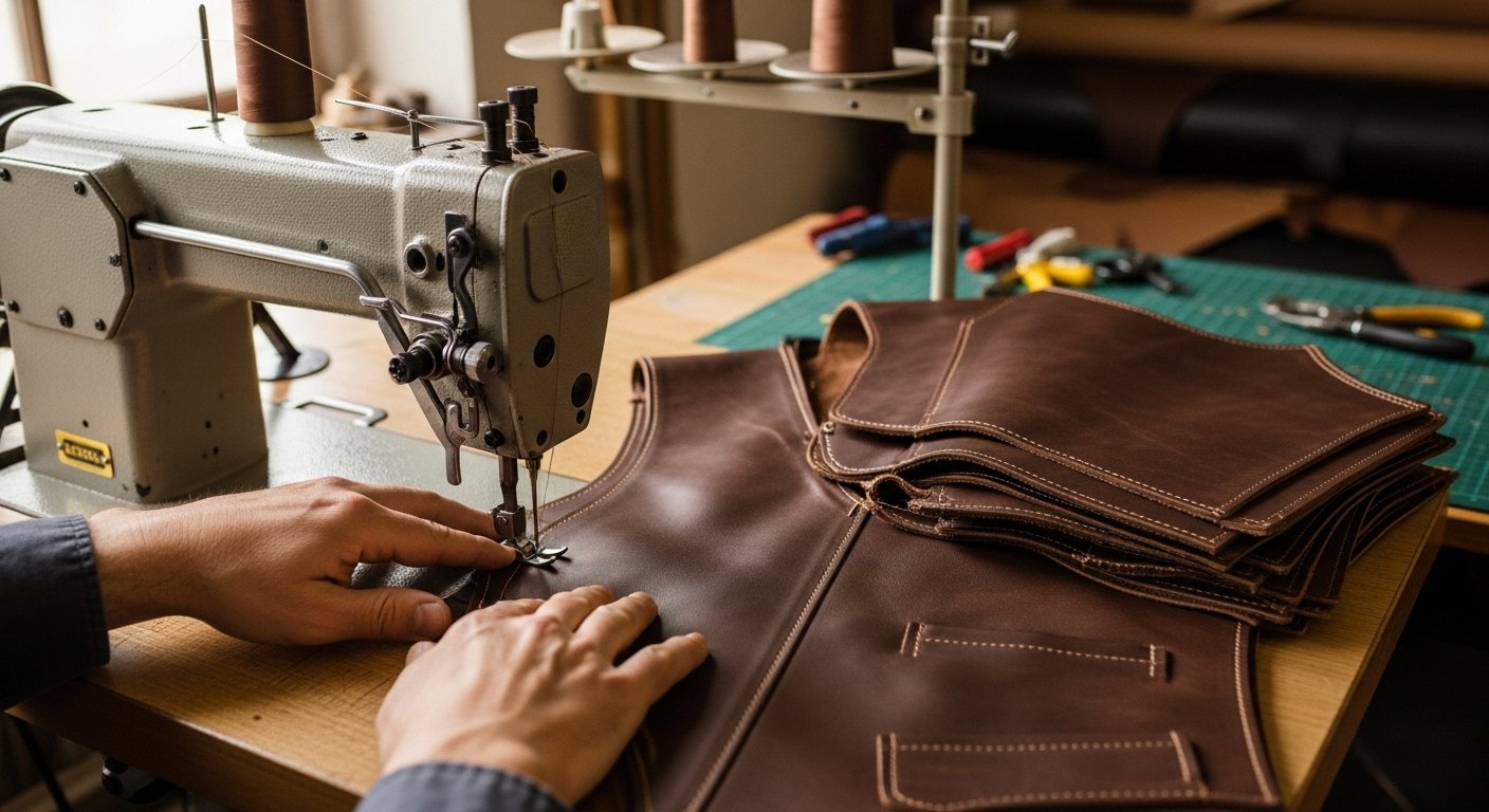 Пошив одежды из кожи для жилетов