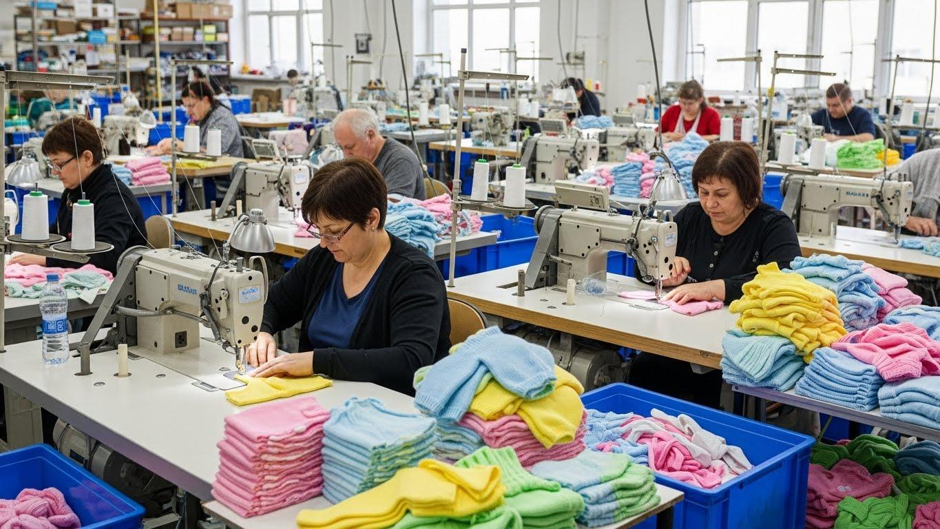 Швейное производство трикотажных изделий для детской одежды