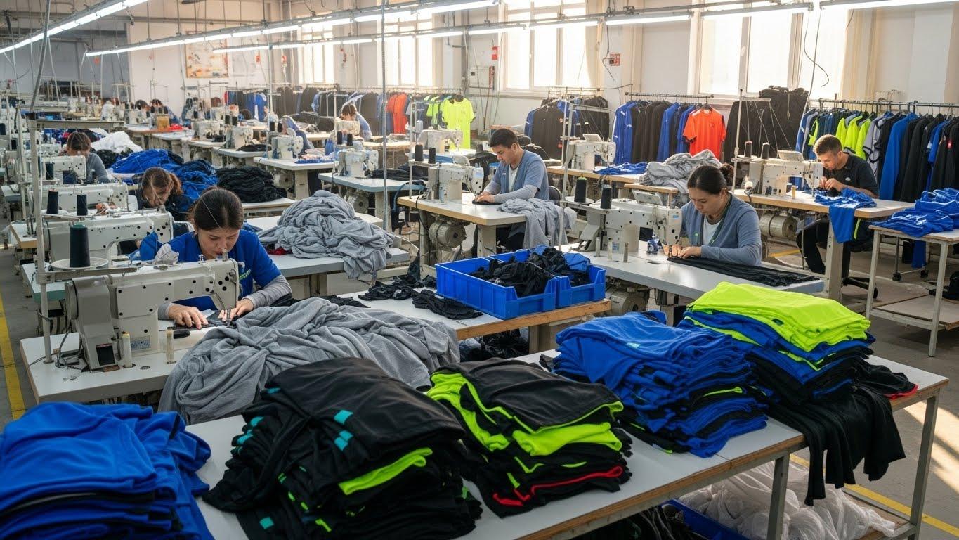 Швейная фабрика по пошиву спортивной одежды для мужчин