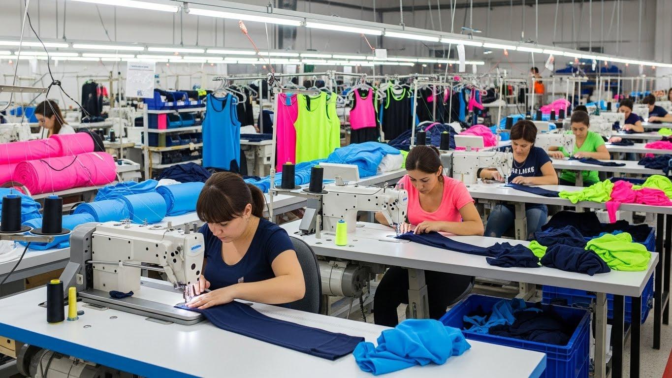 Швейная фабрика по пошиву спортивной одежды для женщин