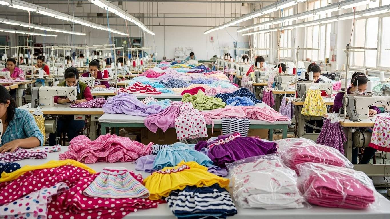 Швейная фабрика по пошиву детской одежды для девочек