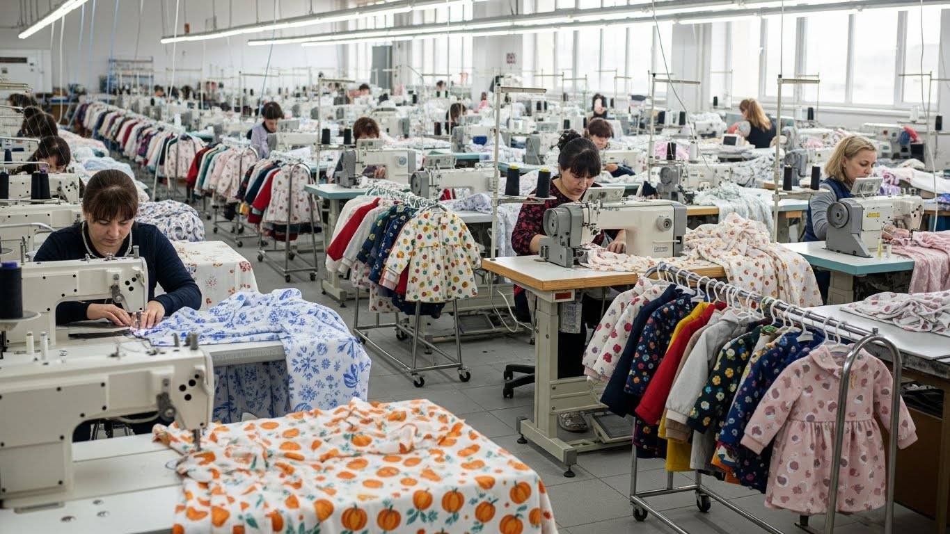 Швейная фабрика по пошиву сезонной детской одежды