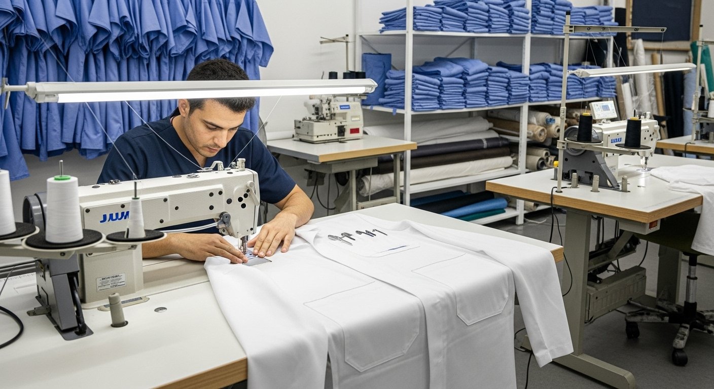 Пошив одежды для медицинской отрасли для лабораторного персонала