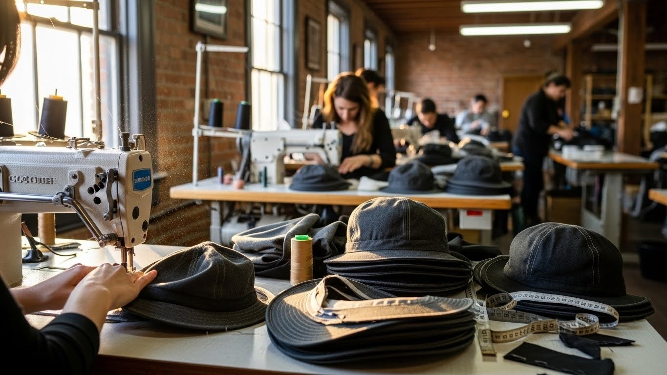 Швейное производство головных уборов на заказ