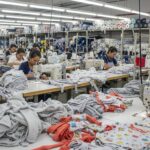 Швейное производство из смесовых тканей для детской одежды