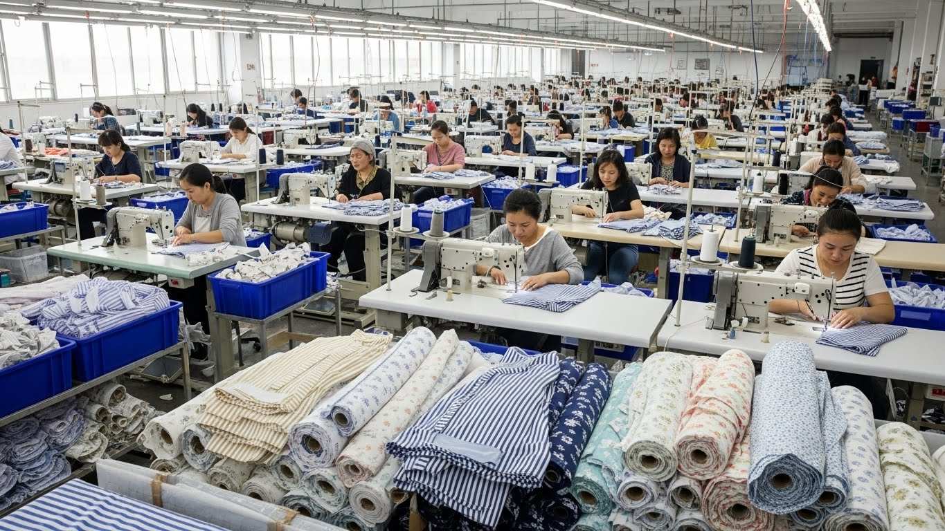 Швейная фабрика по пошиву сезонной одежды из хлопковых тканей