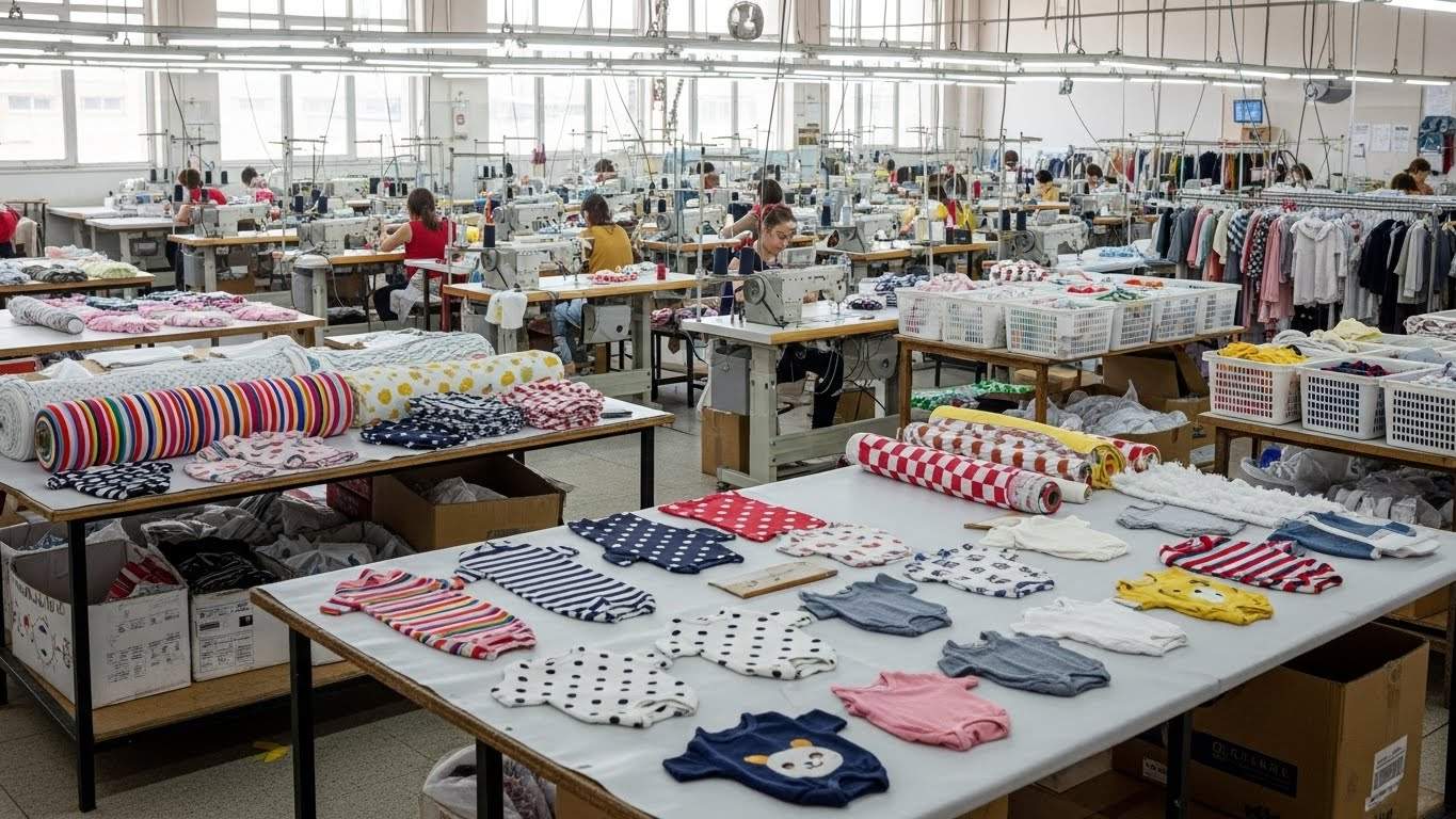 Швейная фабрика по пошиву одежды из трикотажных тканей для детей