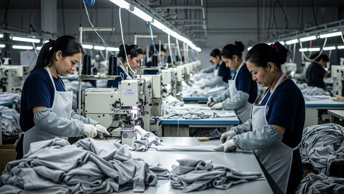 Швейное производство из синтетических материалов для корпоративной одежды