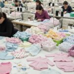 Швейное производство из трикотажных полотен для детской одежды