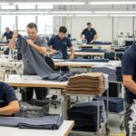 Швейная фабрика по пошиву одежды из смесовых тканей для мужчин