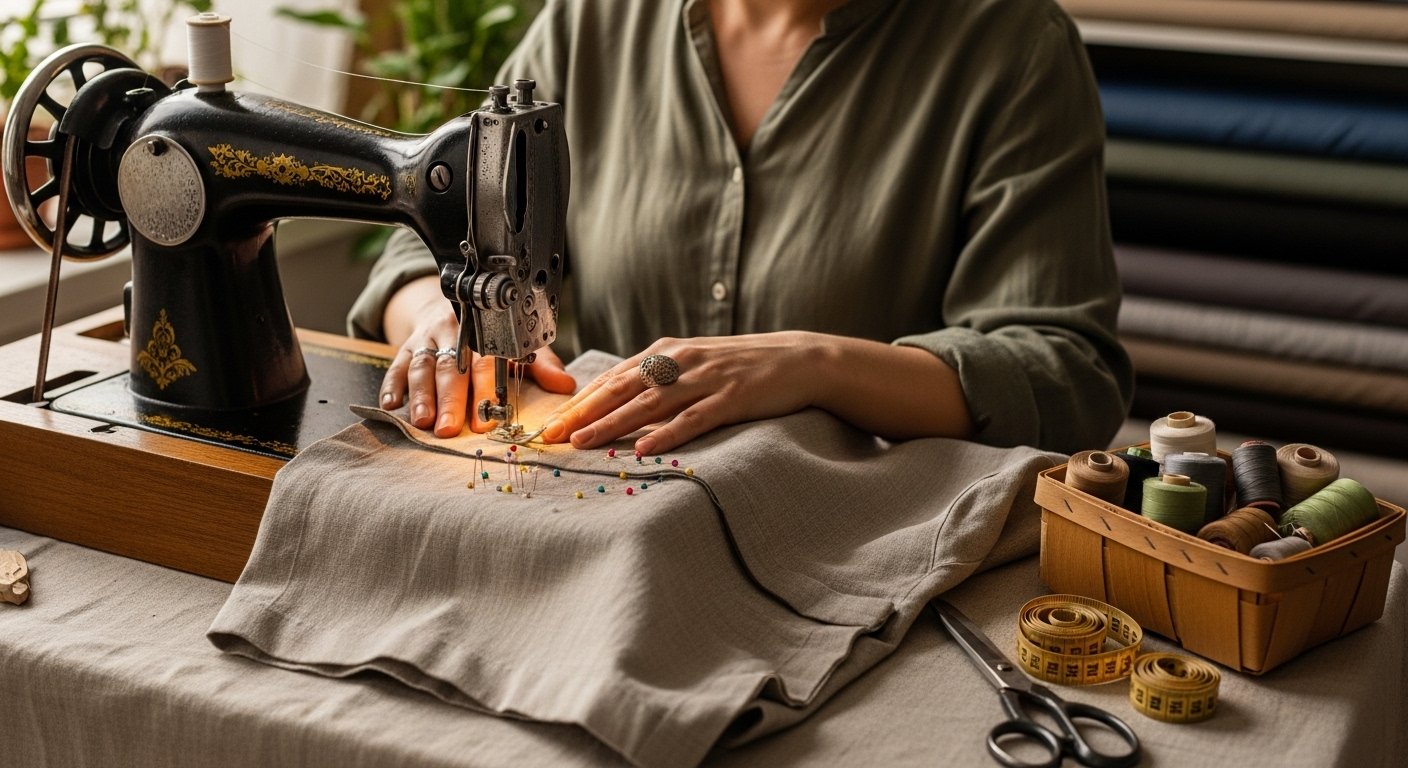 Пошив одежды из льна