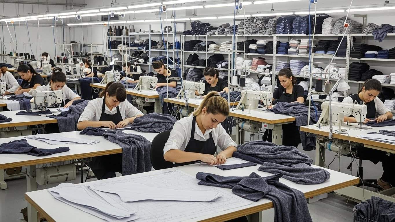 Швейная фабрика по пошиву одежды из смесовых тканей под заказ