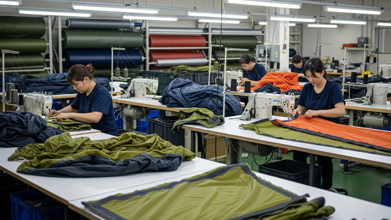 Швейное производство туристического снаряжения из мембранных тканей