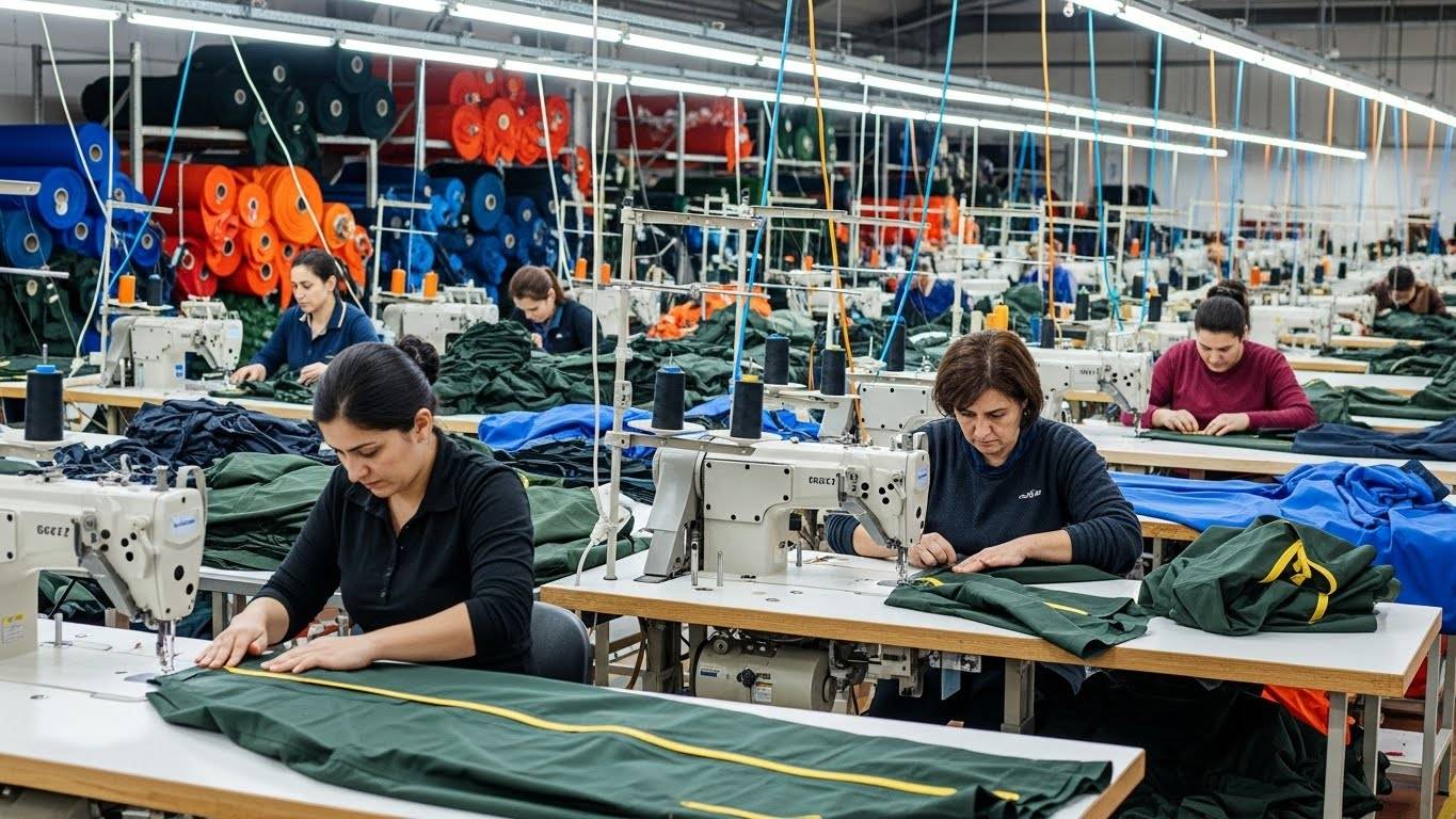 Швейная фабрика по пошиву сезонной одежды из синтетических тканей