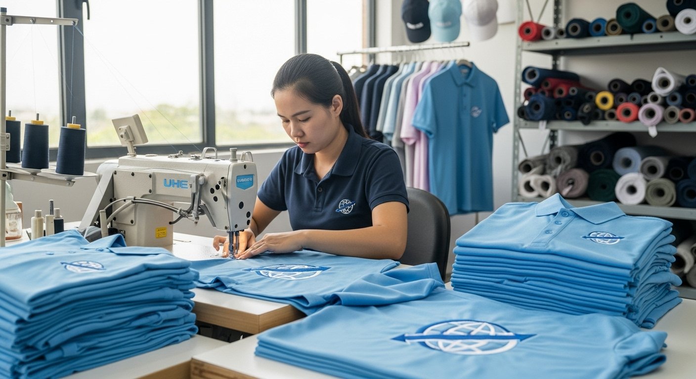 Пошив одежды для торговых компаний для промоакций