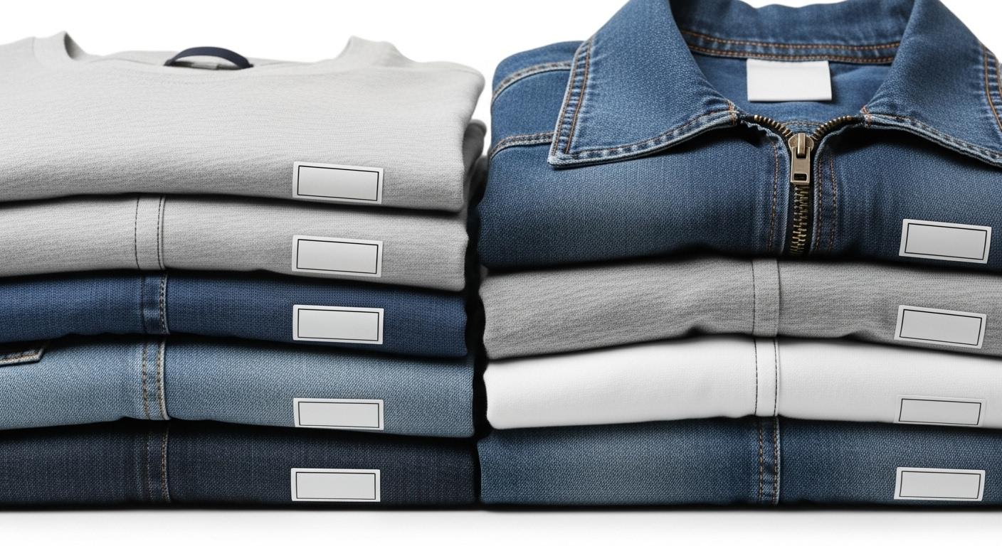 Процесс массового производства одежды