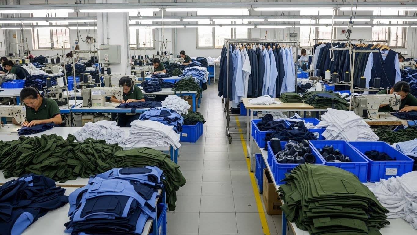 Форменная одежда из плотных технических тканей