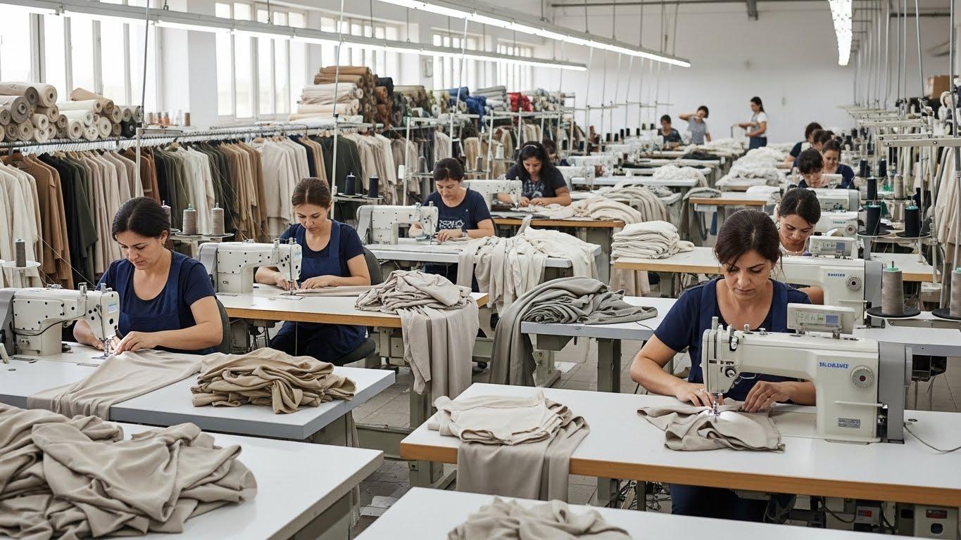 Швейная фабрика по пошиву одежды из натуральных тканей для женщин