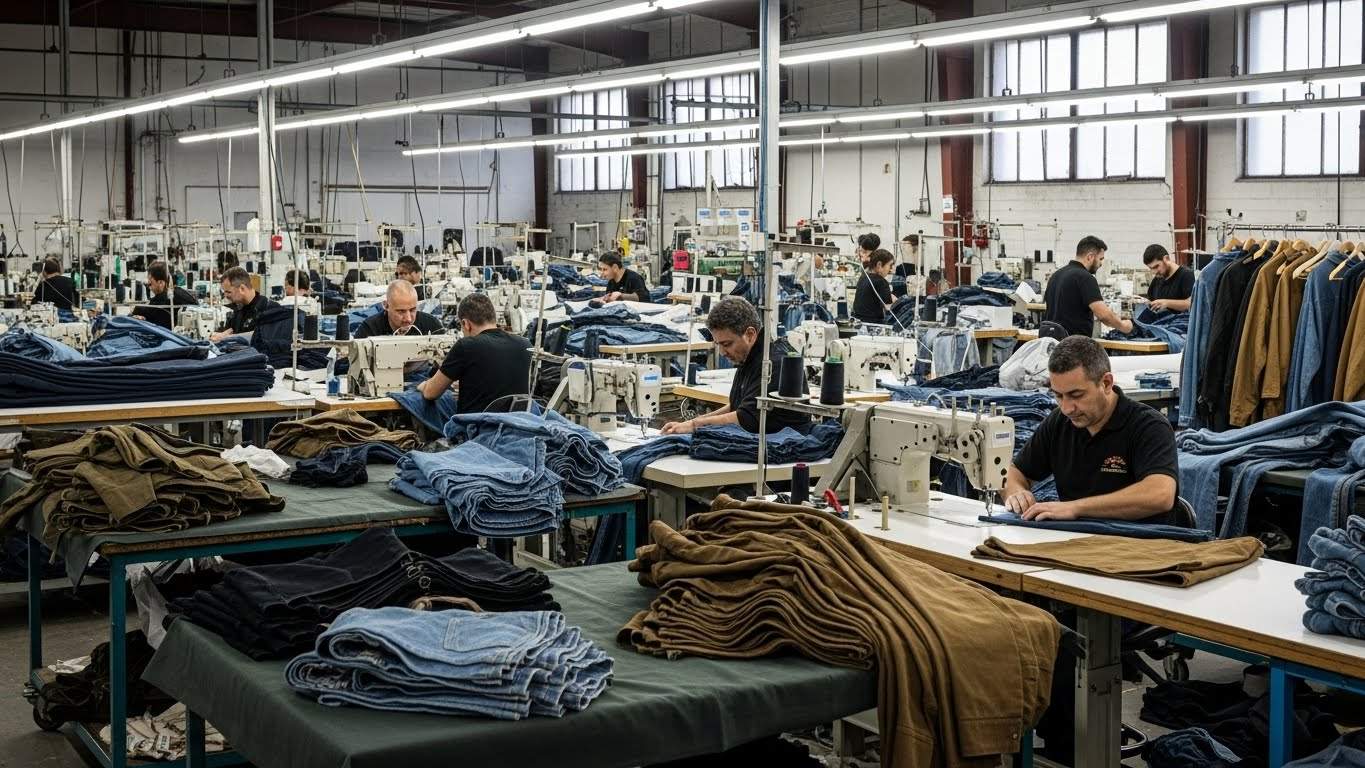 Пошив мужской одежды из плотных тканей