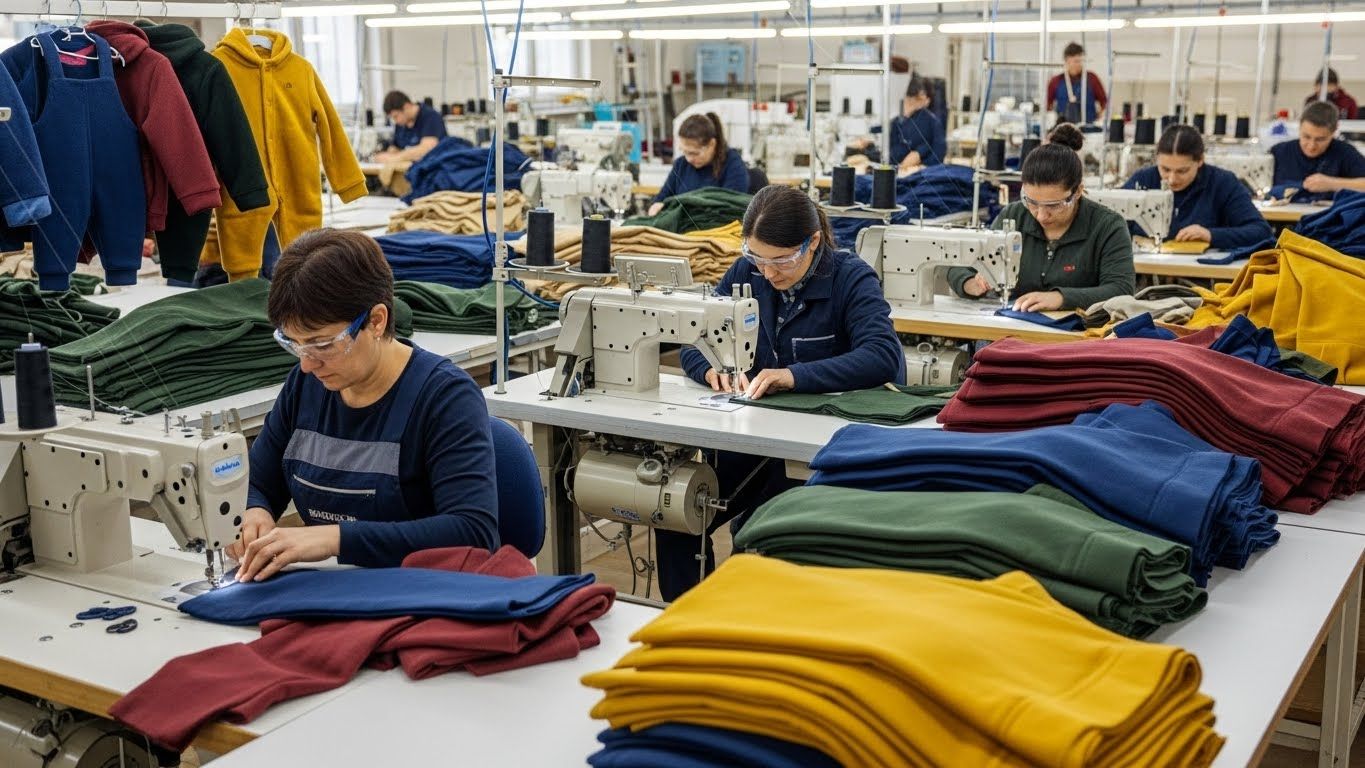 Швейная фабрика по пошиву одежды из плотных тканей для детей