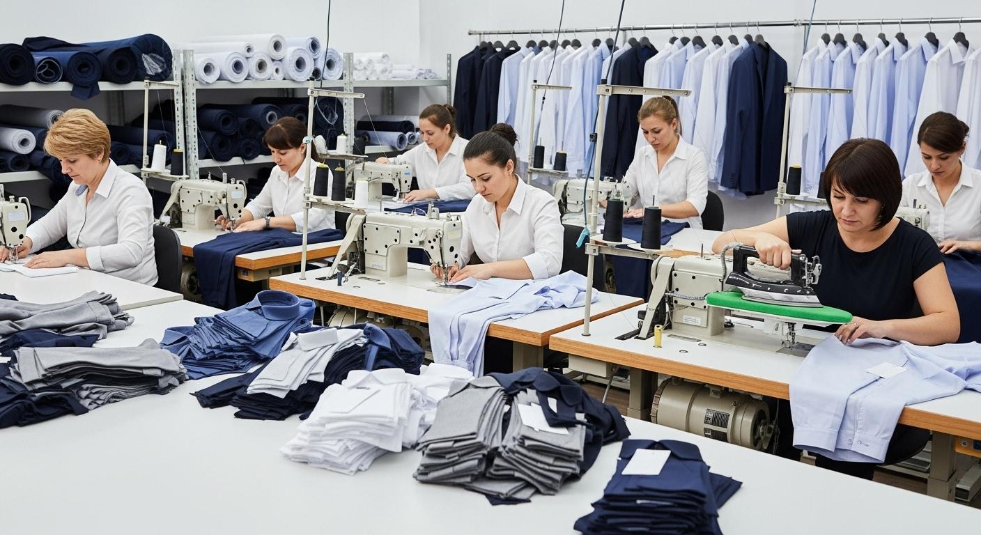 Пошив одежды средними партиями для корпоративных задач
