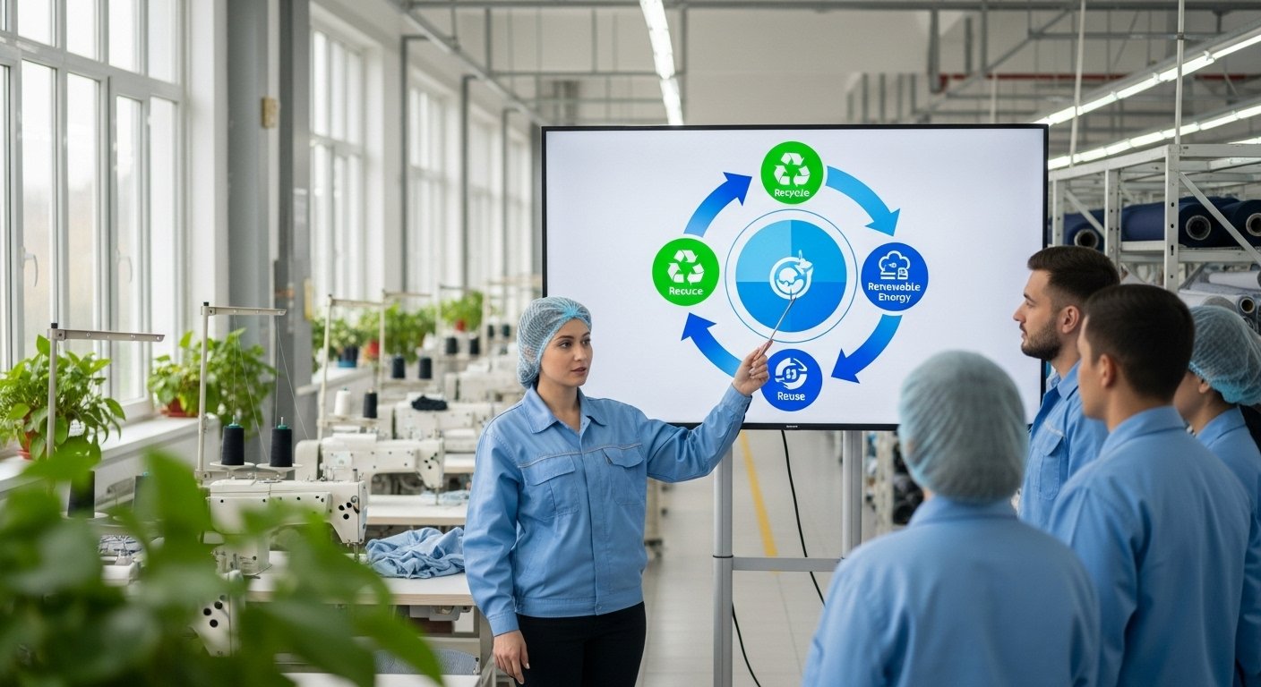 Экологические практики на швейной фабрике