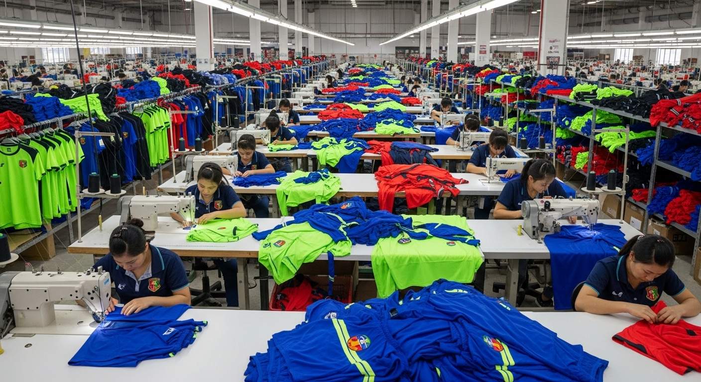 Пошив одежды крупными партиями для спортивных мероприятий