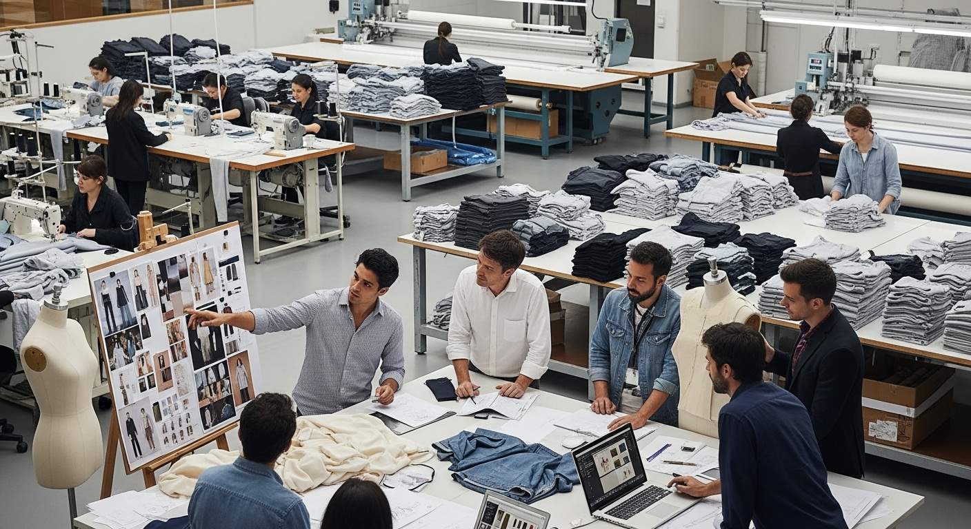 Процесс создания коллекции одежды