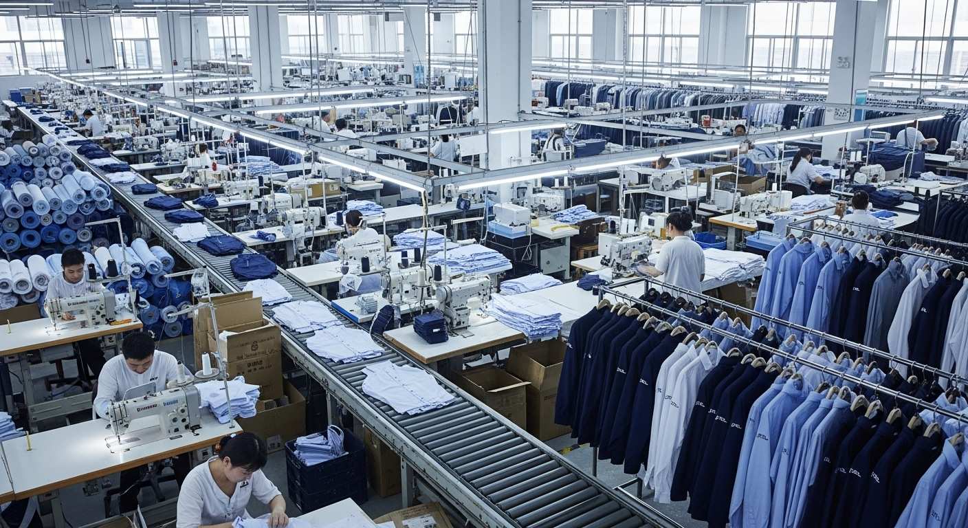 Пошив одежды крупными партиями для корпоративных задач